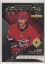 2018-19 Ultimate Collection Introductions Onyx Black 15/25 Andrei Svechnikov um0