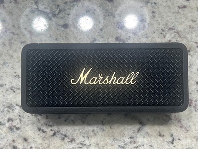 Marshall Emberton III Portable Wireless Bluetooth Speaker -Black & Brass - NEW