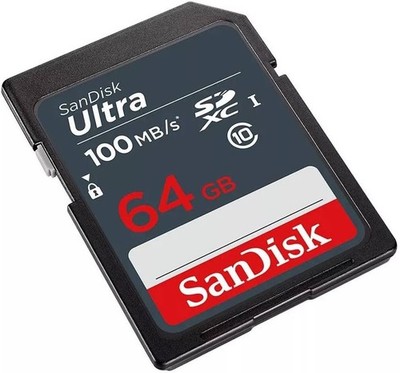 2pack SanDisk 64GB SD Card Ultra SDXC UHS-I Memory Card - 100MB/s, C10, Full HD