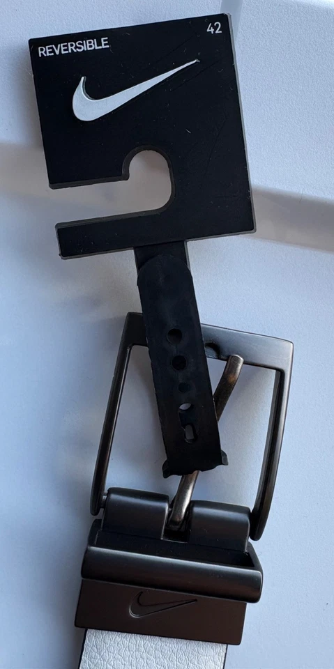 Nike мужской двусторонний ремень из натуральной кожи, выберите цвет, размер - Изображение 3 из 4