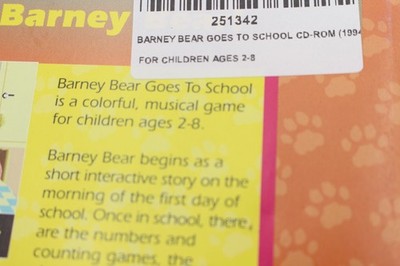 バーニーベア　学校へ行く　Windows　日本語版　PCゲーム　CD-ROM BARNEY BEAR GOES TO SCHOOL PC CD-ROM CD GAME 1994 FOR CHILDREN