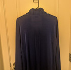 CHICO'S TRAVERLERS Jacket blazer size 2 ( L 12 ) bright blue LK NU — photo 4