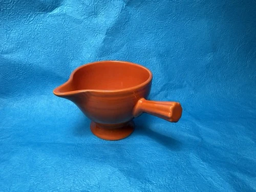 Fiestaware Vintage Original Red Orange Stick Handled Creamer Fiesta HLC
