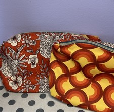 Lot of 2 Matching Est e Lauder Zippered Cosmetic Makeup Bag Travel Pouch NWOT