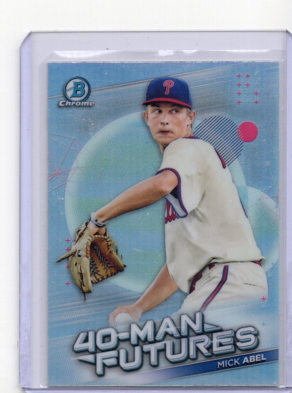 2021 Bowman Chrome - 40-Man Futures Mick Abel #FMF-14 (RC) phillies free ship