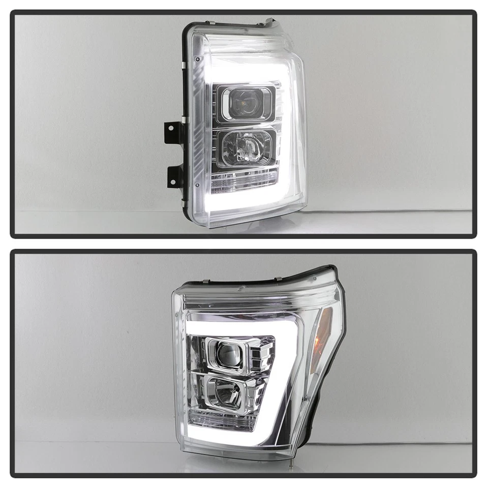 Faros proyectores DRL tubo de luz LED SuperDuty Ford F250 F350 F450 2011-2016 Foto 3 de 4