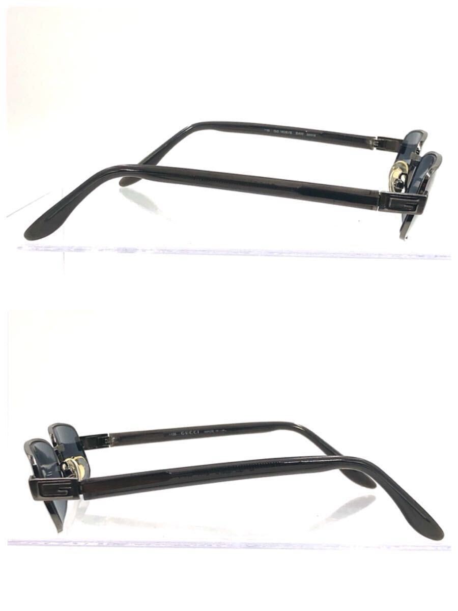 Excellent condition GUCCI Sunglasses GG1638 S E4W Oval type Dark silver x grey 5 thumbnail 3