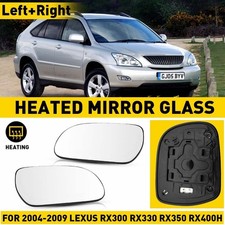 2pcs Heated Wing Mirror Glass For 04-09 Lexus Rx300 Rx330 Rx350 Rx400h Lhrh Set