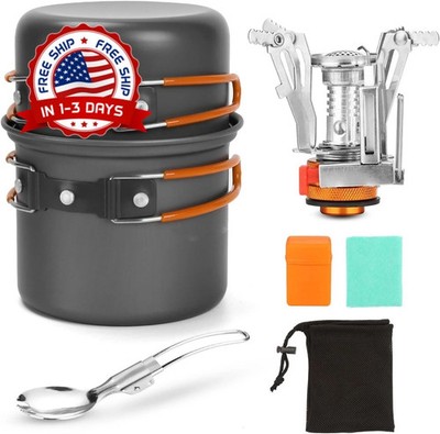 Juego de 6 utensilios de cocina para acampar con peso ligero