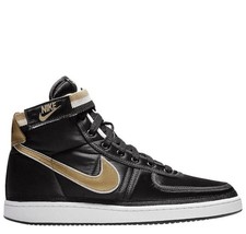 Nike Vandal High Supreme QS Negro Metálico Dorado Blanco AH8652-002 Para hombres Talla 11”