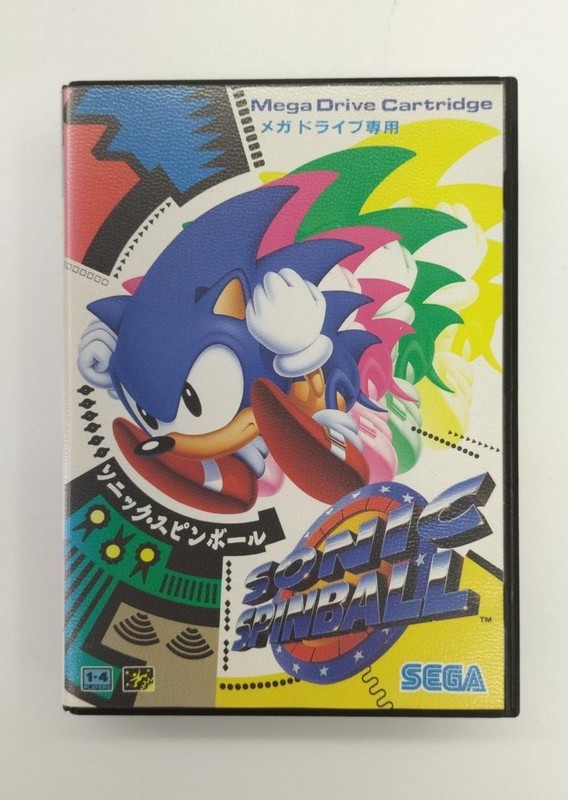 SEGA Sonic Spinball Mega Drive Game Cartridge Vintage Used