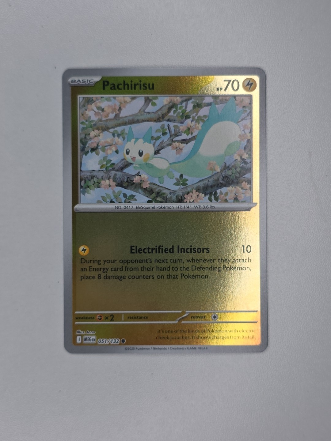 Pachirisu 051/132 Me01: Mega Evolution Reverse Holo