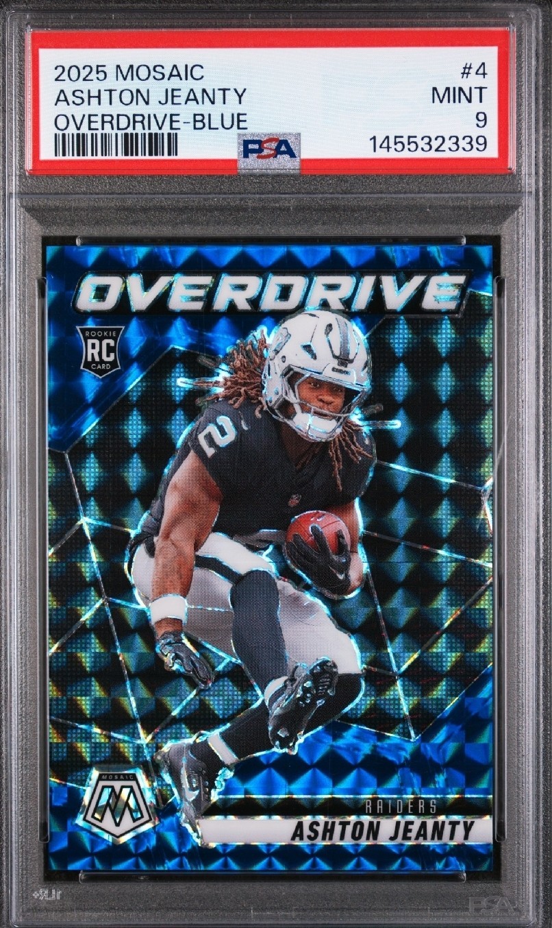 Ashton Jeanty Panini Mosaic Overdrive #4 Blue
