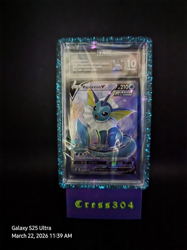 Vaporeon VMAX graded TAG 10 for sale on eBay