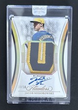 2025 Panini Flawless Baseball Jacob Misiorowski Gold 3 Color Patch Auto #10/10