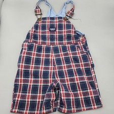 Vintage Baby B  gosh Osh Kosh Flannel Overalls / 24 Months Plaid Toddler 90  s