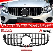 Panamericana GT Grill Kühlergrill Chrom passend für Mercedes GLC X253 2015-2019 Panamericana GT Grill Kühlergrill Chrom passend für Mercedes GLC X253 2015-2019