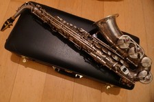 B&S ALT SAXOPHON Blue Label versilbert m. Mun...