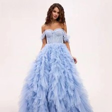 Custom Off the Shoulder Strapless Evening Gowns Sweetheart Sleeveless Prom Dress