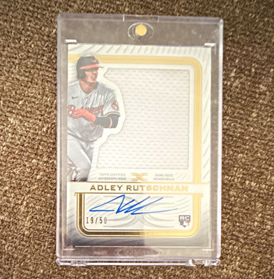 Topps 2023 Definitive Adley Rutschman RC Auto Relic #ARC-ARU /50 Orioles