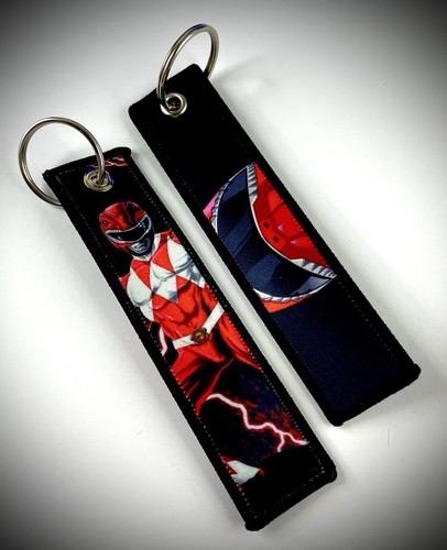 1 Piece Double Sided 5 Inch Red Power Ranger Keychain | eBay