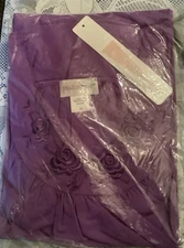 New With Tags ShadowLine Purple 3X  Floral DesignTrim Nightgown FREE SHIPPING