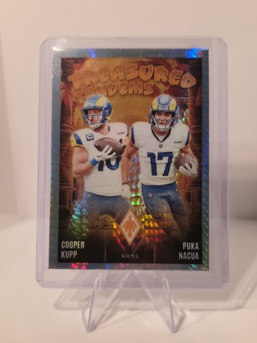 Cooper Kupp / Puka Nacua [Wave] #TT-LAC 2024 Panini Phoenix Treasured Tandems card