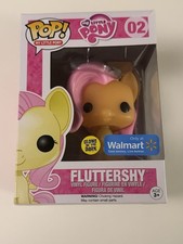 2016 FUNKO POP MY LITTLE PONY FLUTTERSHY 02 GLOW IN DARK WALMART EXCLUSIVE +case