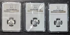 3pcs 1943 P D S Lincoln Cent Lot - NGC MS65