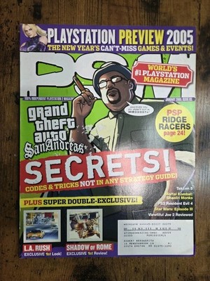 PSM PlayStation Magazine January, 2005  Issue 93  Grand Theft Auto San Andreas