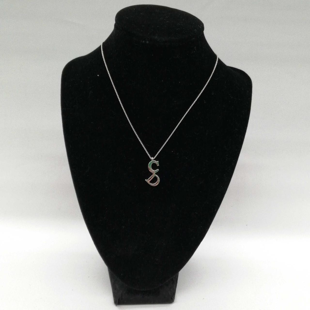 Dior CD Logo Necklace in Silver Stylish Jewelry Y0729