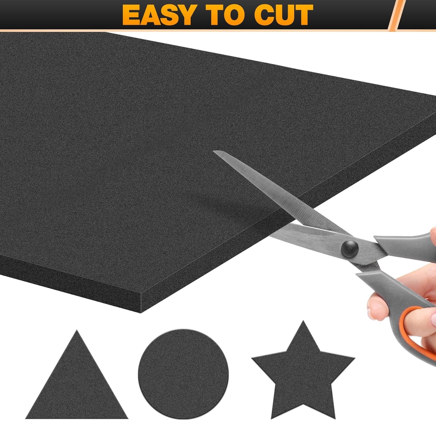 Foam Padding Sheets with Adhesive Backing - Self Stick Neoprene Foam 4 Pcs