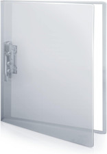 Punchless Clamp Binder Dusky Gray , Ringless Binder Holds 100 Letter Size Pages