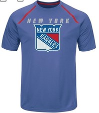 NY Rangers Majestic Toe Drag Cool Base T-Shirt Royal
