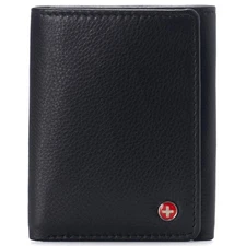 Men's Leon RFID Trifold Pocket Wallet – Genuine Leather Wallet for Men, Slim ...