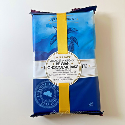 Trader Joe's Almost a Kilo of Belgian Chocolate Bars 31.7 Oz LIMITED