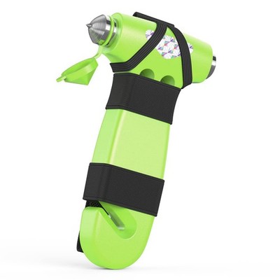 BSUXMAFG 3-in-1 Car Safety Hammer: Window Breaker & Seatbelt Cutter Emergency To