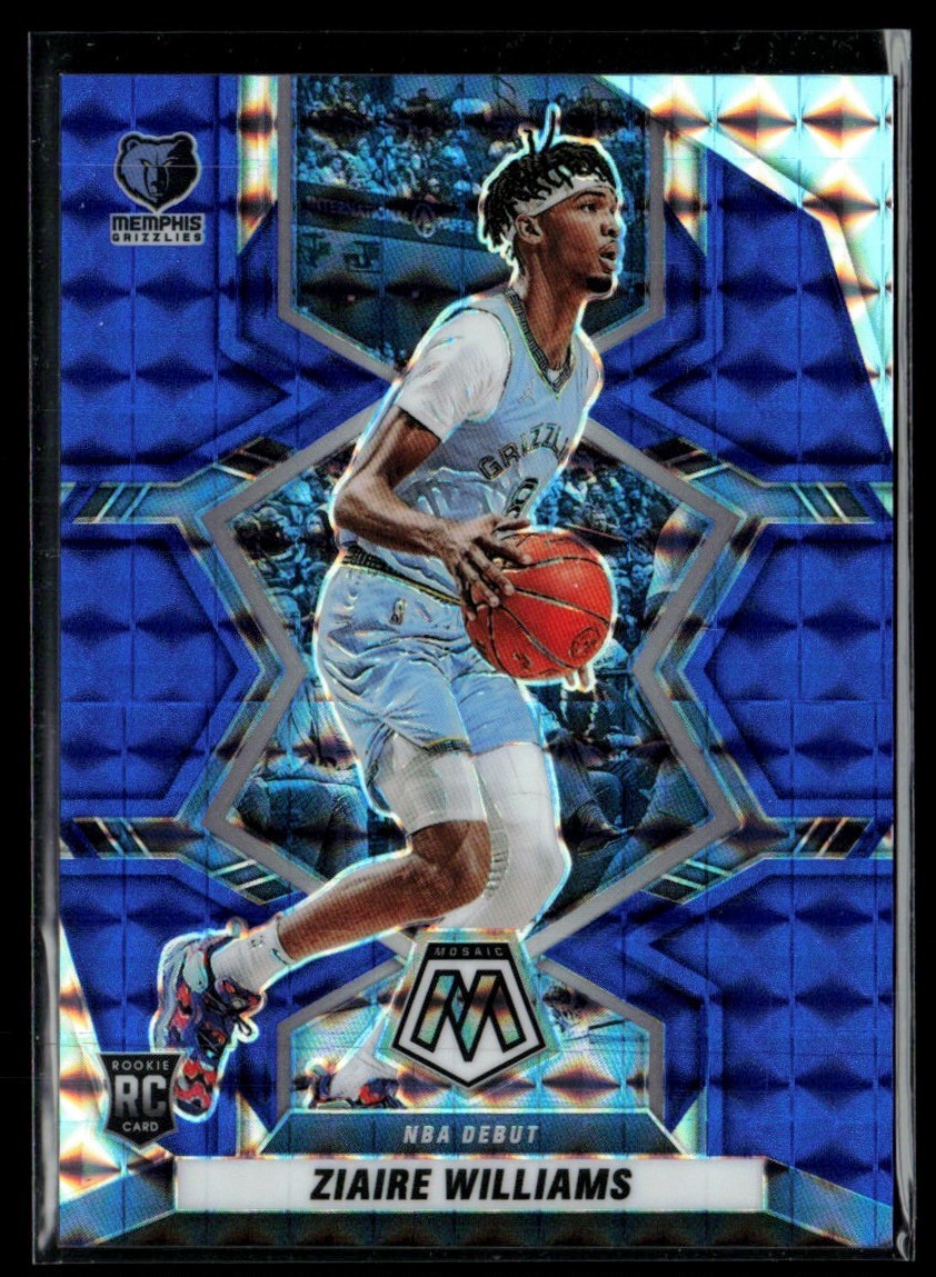 ZIAIRE WILLIAMS RC 58/99 2021-22 MOSAIC NBA DEBUT BLUE #273 PARALLEL GRIZZLIES