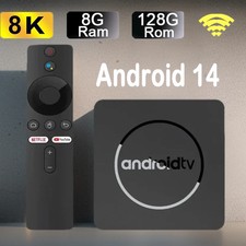 Q10 Android 14 TV Box 8K HDR10 Allwinner H313 8GB RAM 128GB Dual WiFi BT5.0
