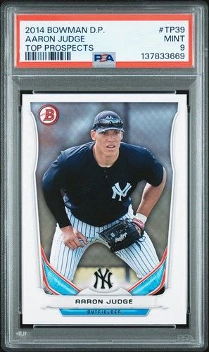 2014 Bowman Draft #TP39 Top Prospects Aaron Judge Rookie RC PSA 9