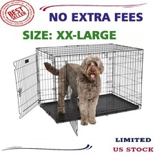 Midwest Contour Double Door Folding Dog Crate, 48.5" L X 30.8" W X 32" H, XX-L