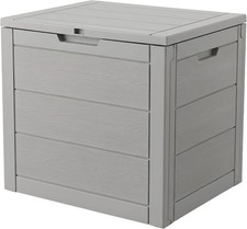 Image of Outdoor Storage Box, 35 Gallon Deck Box, 132 Litre Waterproof Resin Storage Bin