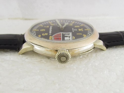 Omega Laco Aviator Kampfgeschwader 6 Luftwaffe WWII Vintage Swiss Silver Watch - Picture 6 of 17