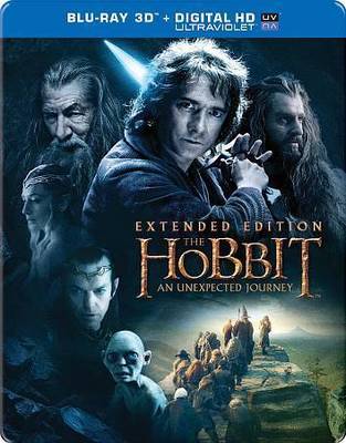 The Hobbit: An Unexpected Journey (Blu-ray Disc, 2013, 4-Disc Set, Extended...