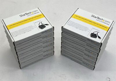 StarTech ICUSB2321F 1-Port USB to Serial RS232 Adapter Cable New Lot of 12