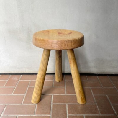 スツール Charlotte Perriand Les Arcs Stool Charlotte Perriand Les Arcs Pine Stools or Side Tables, 1960's, a