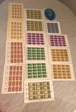 ISRAEL LOT OF 15 FULL SHEET 1960'S 1970 439 MNH COLLECTION