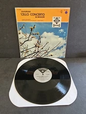 DVORAK CELLO CONCERTO B MINOR LP VINYL RECORD TCS 18022 V.G.++ CONDITION TESTED 