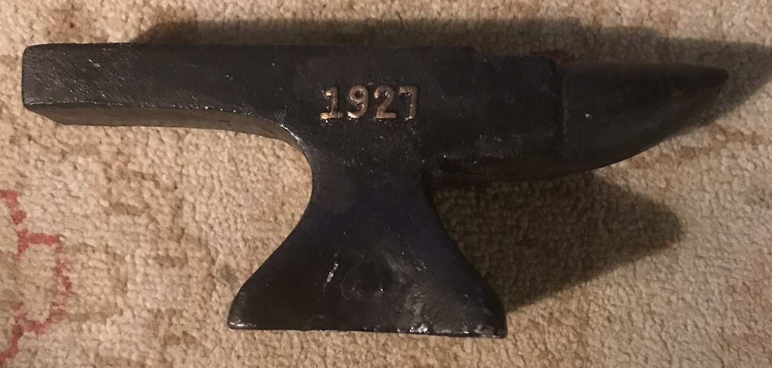 Vintage Shell Oil 1927 Silversmith Blacksmith anvil 9” Long | eBay