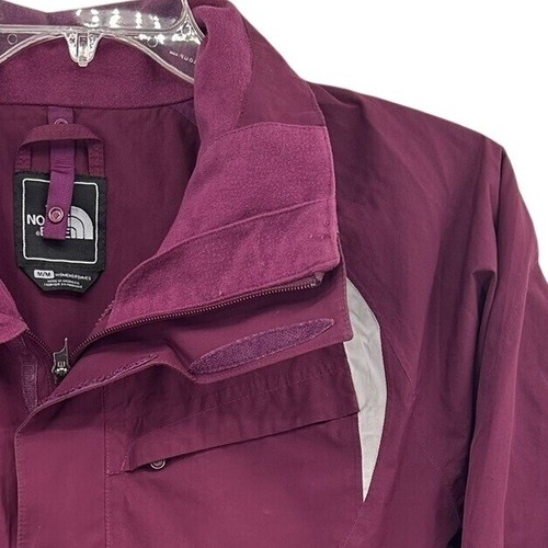 The North Face Damen Jacke mit durchgehendem Reißverschluss Lila Grau Größe M